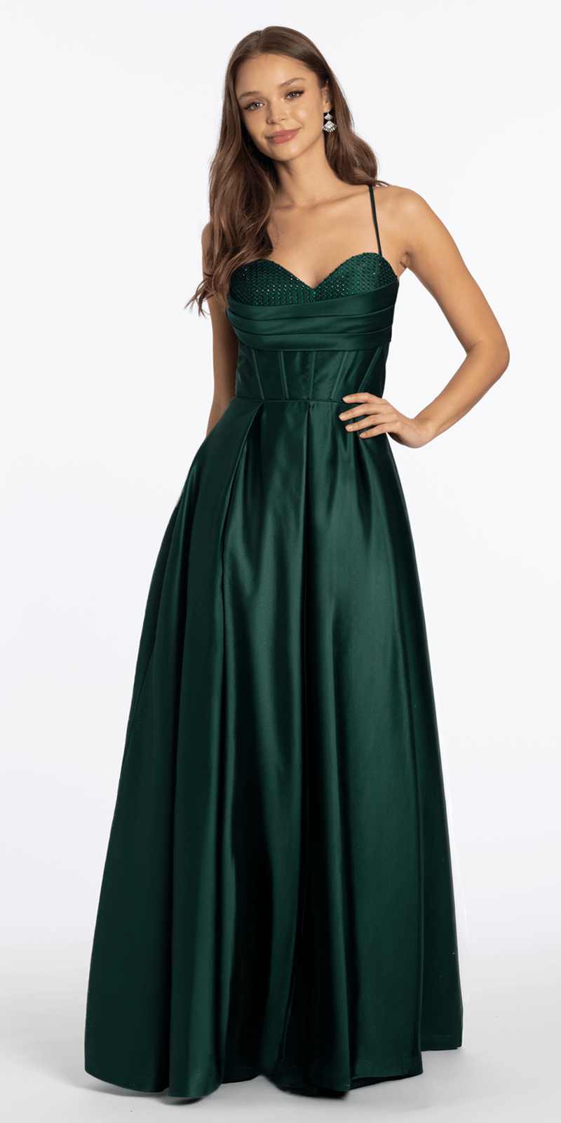 Leah Satin Stone Cowl Neck Floor Length Gown | Blondie Nites Hunter / 11 Leah Satin Stone Cowl Neck Floor Length Gown | Blondie Nites Hunter / 11