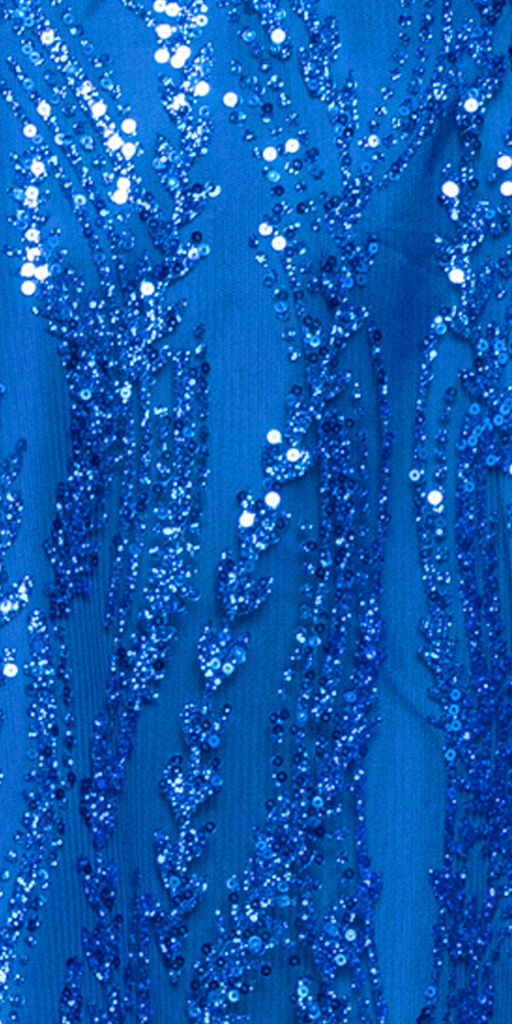 royal-blue/size/4/missy/Camille La Vie/Strappy Back Glitter Mesh Sheer Corset Skater Dress with Pockets/fabric