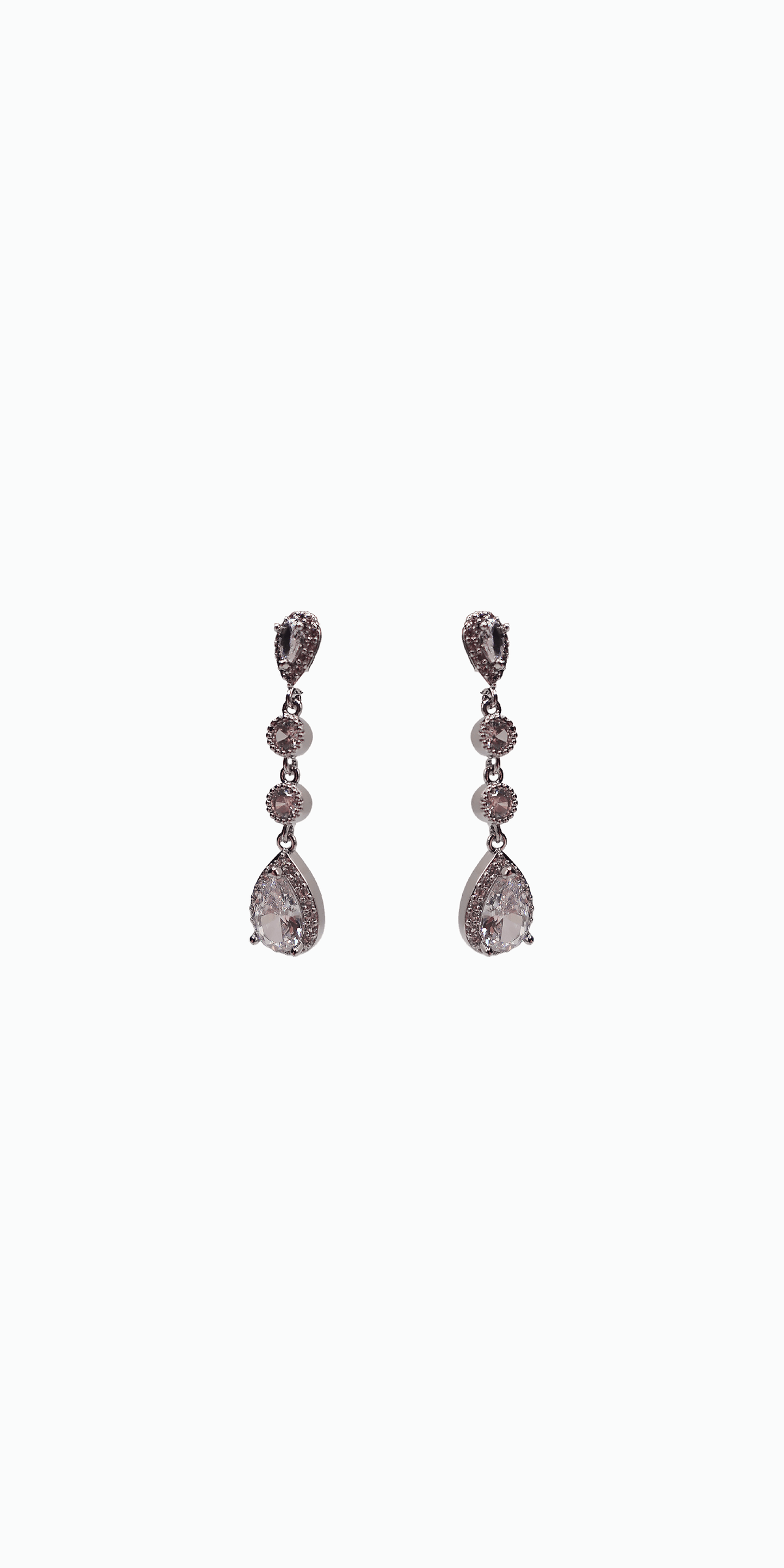 4 Stone Linear Drop Earring - Camille La Vie
