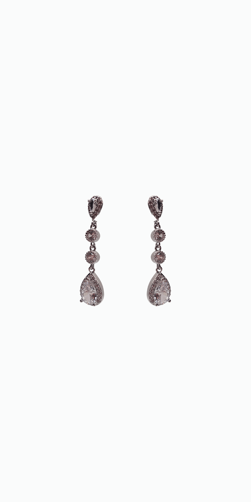 4 Stone Linear Drop Earring - Camille La Vie