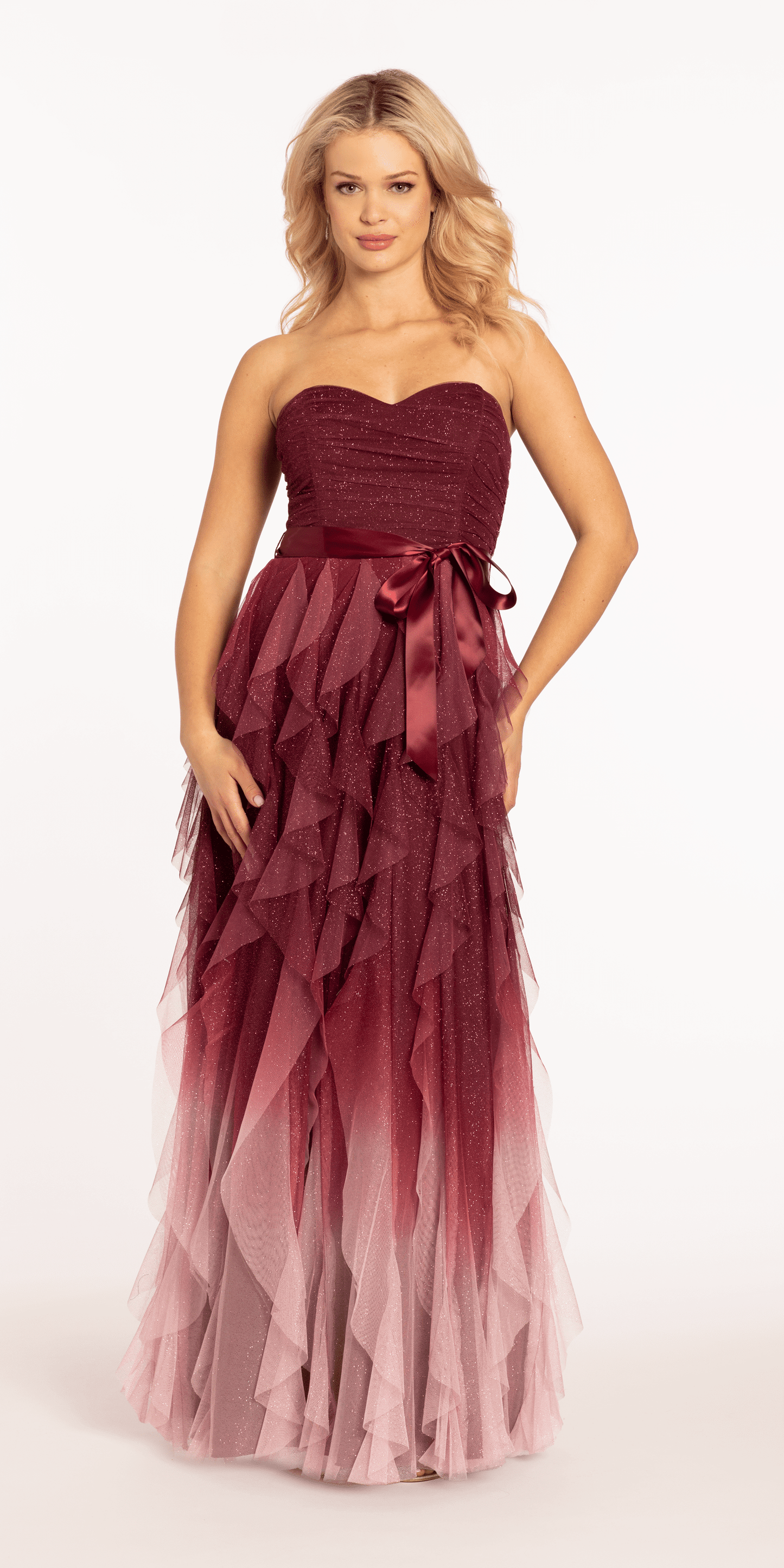 Pear Culture Juniors Womens Glitter Long Evening Dress, burgundy Pink Pear Culture Juniors Womens Glitter Long Evening Dress, burgundy Pink