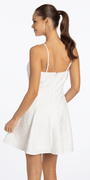 off-white/size/s/Camille La Vie/Floral Jacquard Foldover Square Neck Skater Dress/back