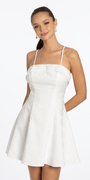 off-white/size/s/Camille La Vie/Floral Jacquard Foldover Square Neck Skater Dress/front alt