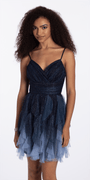 navy/size/4/missy/Camille La Vie/Ombre Glitter Mesh Empire Fit and Flare Dress/front