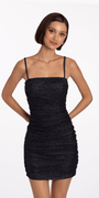 Glitter Knit Double Knot Back Bodycon Dress - Camille La Vie