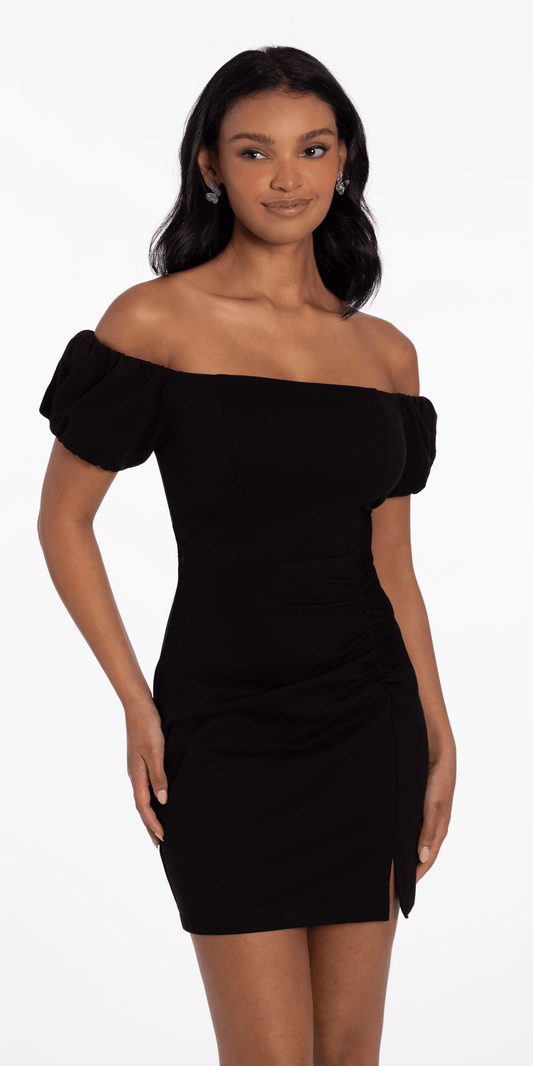 アメリ MEDI OFF SHOULDER PUFF SLEEVE DRESS Ameri（アメリ）の「MEDI OFF SHOULDER PUFF SLEEVE DRESS