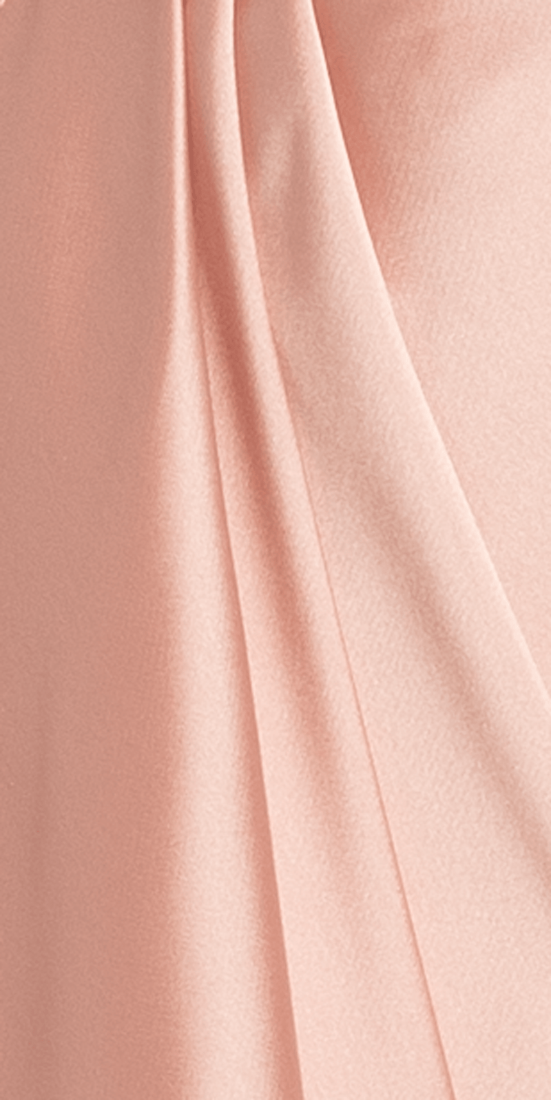 Satin Mock Wrap Shirt Dress with Side Cascade Image 5