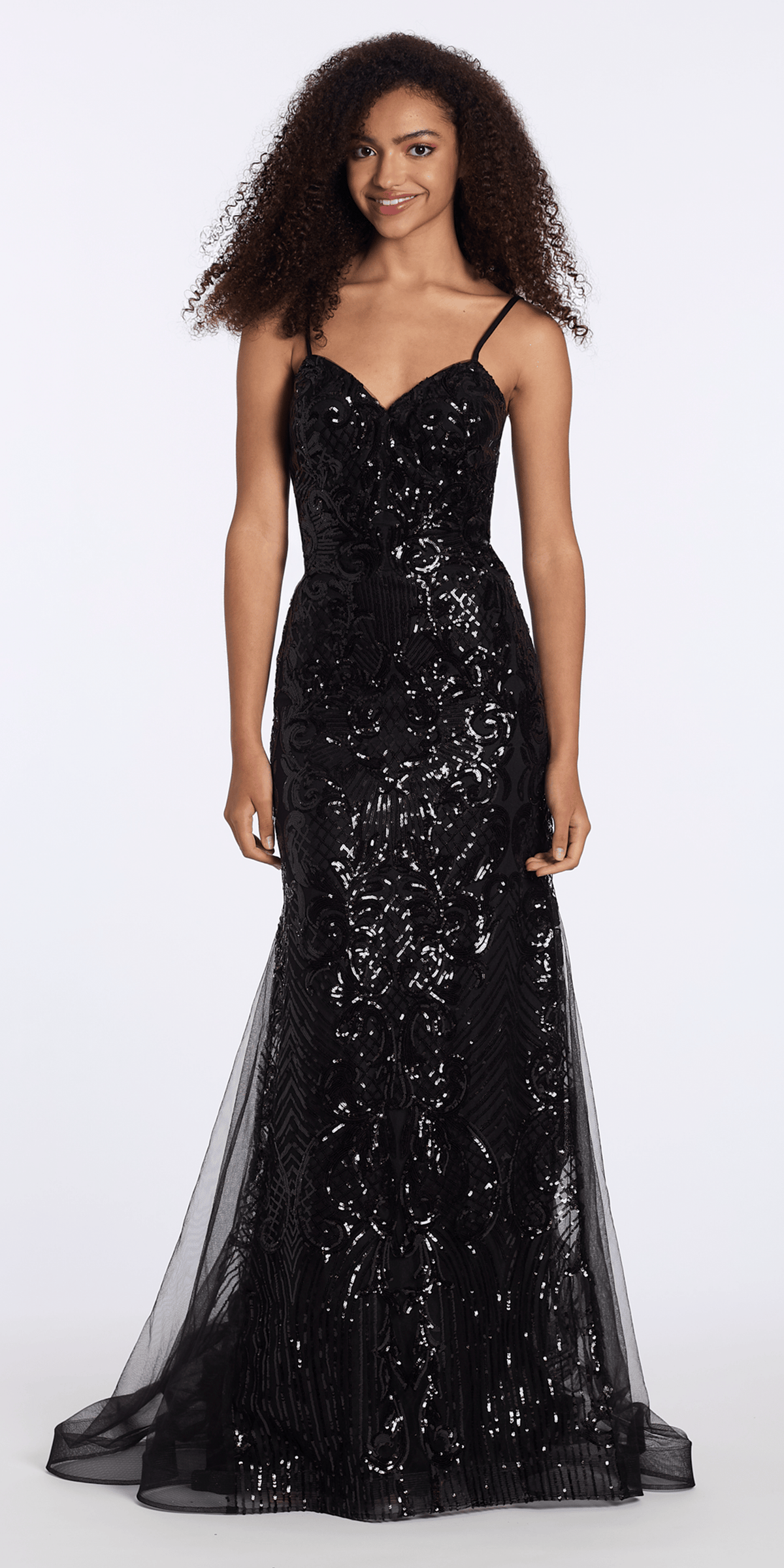 Sweetheart Sequin Corset Trumpet Dress with Mesh Godets