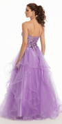 Tulle Sweetheart Floral Sequin Tiered Ballgown Image 4