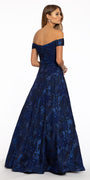 Off the Shoulder Floral Ballgown Image 2