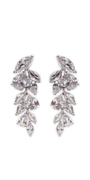 Multi Stone Cluster Drop Earrings Image 1