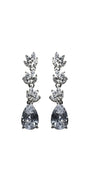 silver/one size/ Camille La Vie/Multi Stone Teardrop Earrings /front alt