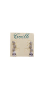 silver/one size/ Camille La Vie/Multi Stone Teardrop Earrings /front 1