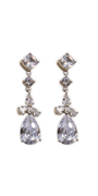 Cubic Zirconia Drop Earrings Image 1