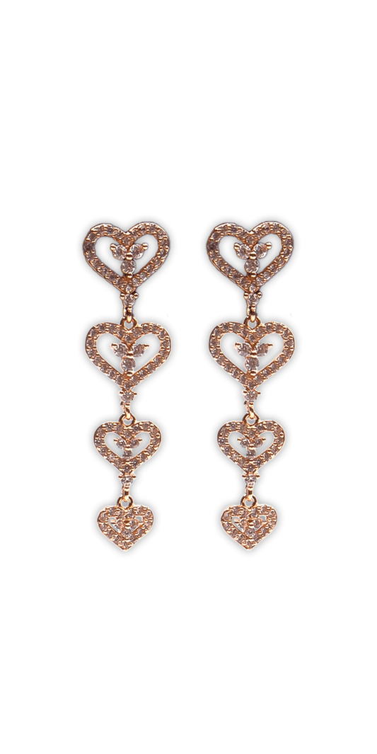 KINDABABY■adorable cubic heart earring ピアス/送料関税込 Open Heart Drop Cubic Zirconia Earrings – Camille La Vie