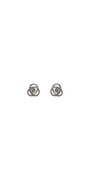 Cubic Zirconia Love Knot Stud Earrings Image 1