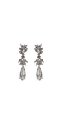 Small Tiered Cluster Teardrop Earrings Image 1