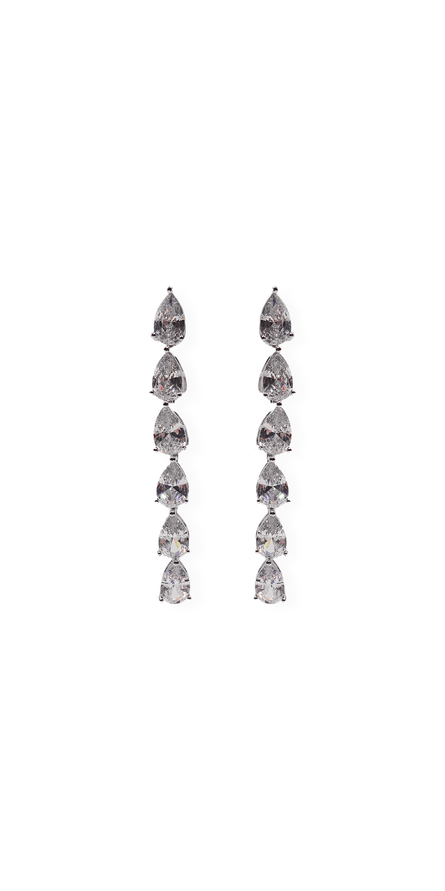 Camille La Vie Multi Teardrop Dangle Earrings OS / silver