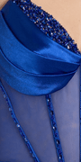 Pleated Satin Sweetheart Peek-a-Boo Corset Bodycon Dress Image 5