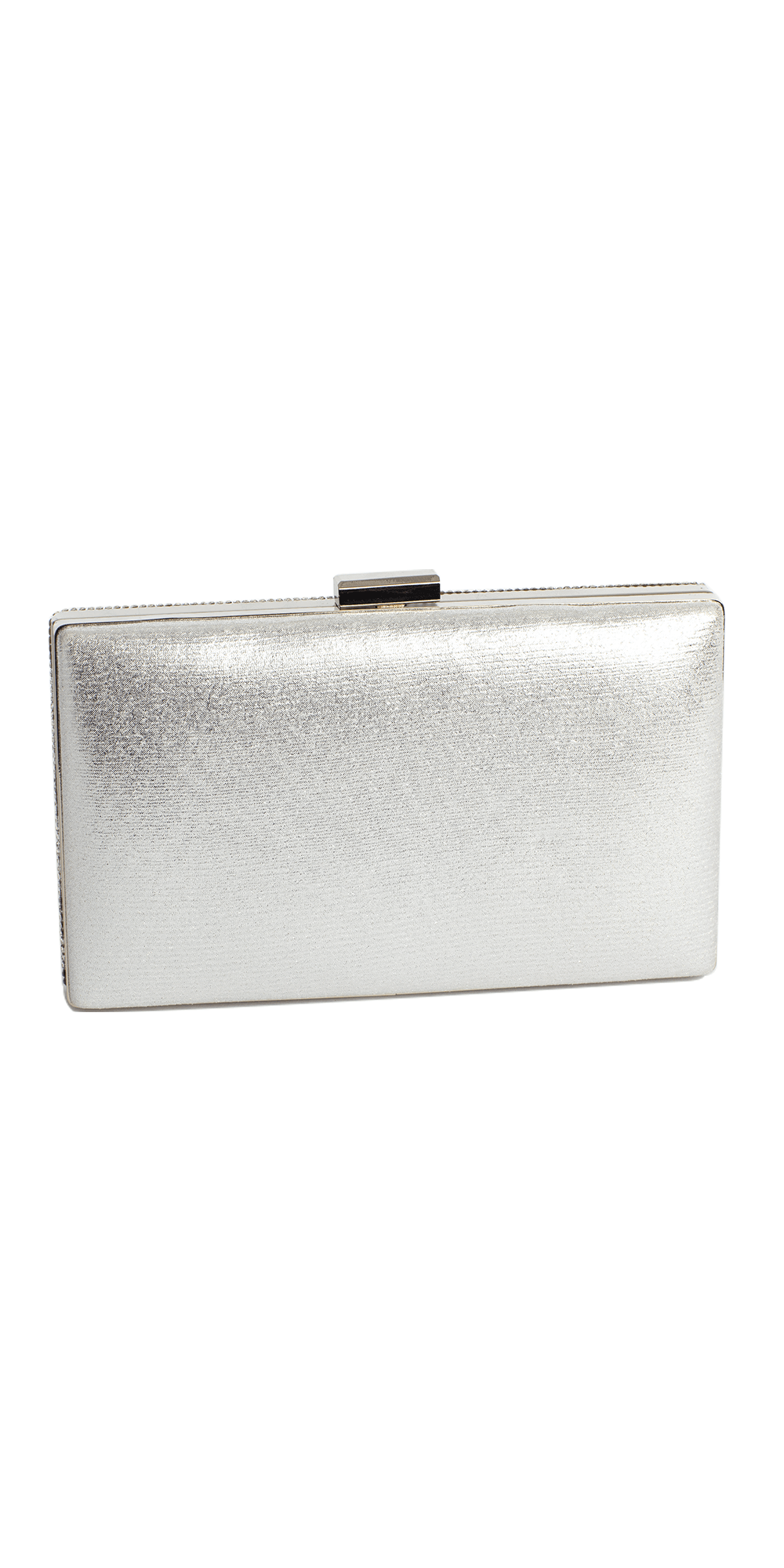 silver/size/os/Camille La Vie/Rhinestone Handbag with Metal Top Closure/back1