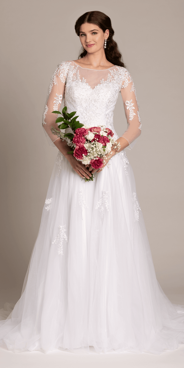 Beaded Embroidered Tulle Sweetheart A Line Dress missy / 18 / ivory Beaded Embroidered Tulle Sweetheart A Line Dress missy / 18 / ivory
