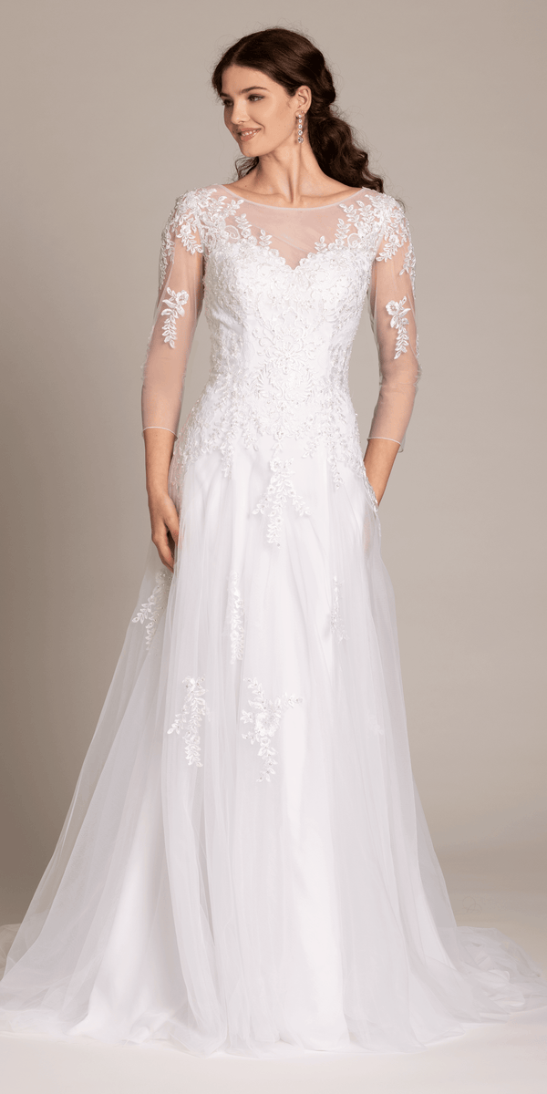 Beaded Embroidered Tulle Sweetheart A Line Dress missy / 18 / ivory Beaded Embroidered Tulle Sweetheart A Line Dress missy / 18 / ivory