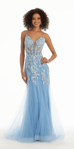 Sweetheart Embroidered Mermaid Dress with Mesh Godets Image 2