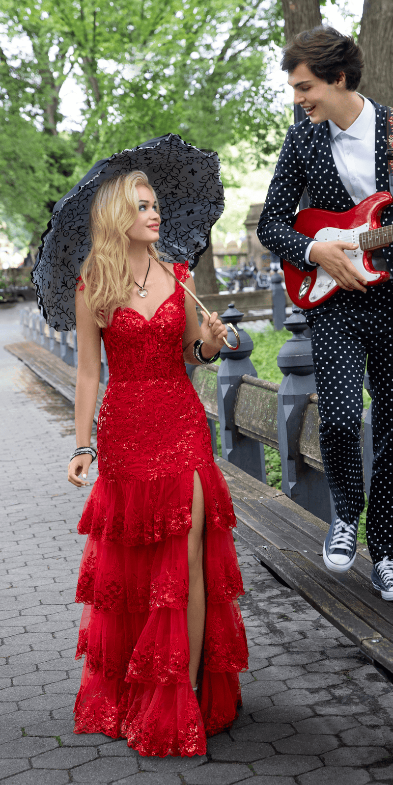 エムエメ check long mermaid dress mmeeme CM328_royal_1_200x334_crop_cen