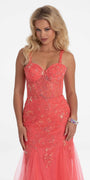 Sweetheart Mesh Corset Mermaid Dress Image 3