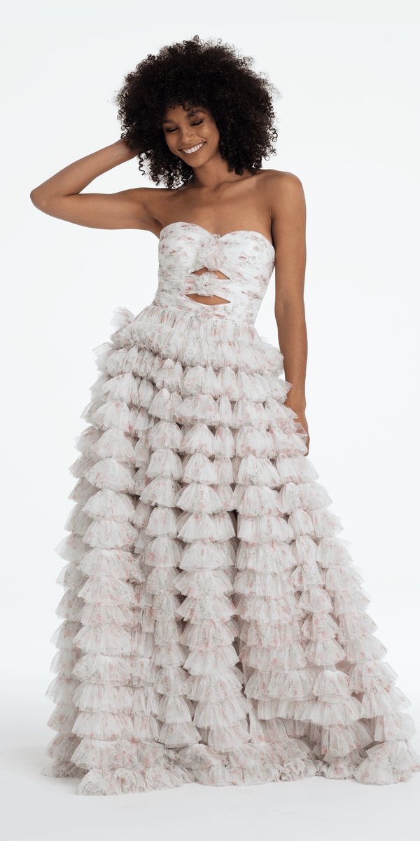 全信頼を寄せる Sweetheart Tiered Mesh Floral Peek-a-Boo Rose Triple カットソー(半袖/袖なし)