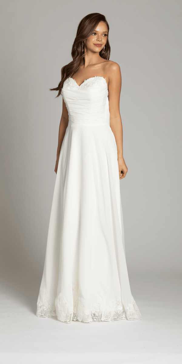 hem a line dress Linen Fringe-Hem A-Line Dress