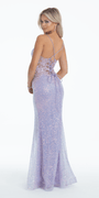 Embellished Sequin Knit Mermaid Dress Image 3