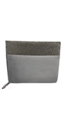 Satin Iridescent Rhinestone Border Top Handbag Image 1