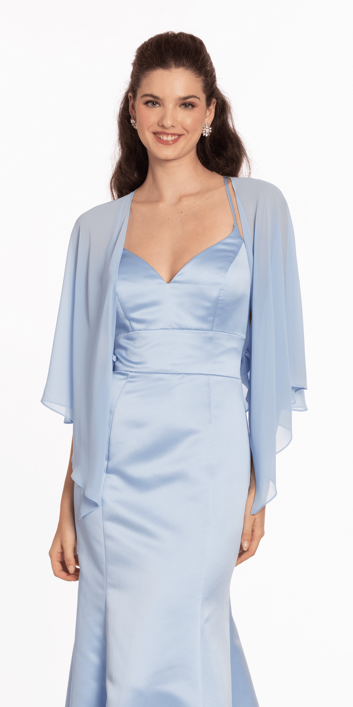 トップス laubeblanc Cape sleeve Chiffon Blouse Cape sleeve Chiffon Blouse – L'AUBE BLANC