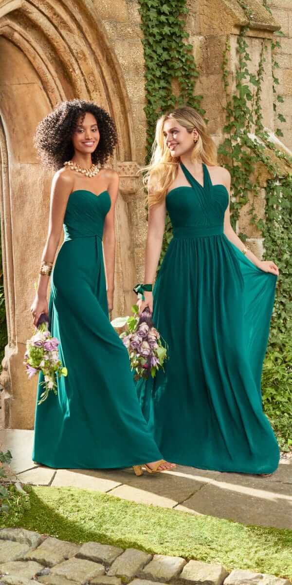 Camille La Vie/ Tie Neck Halter Dress missy/size/2/ emerald/cat