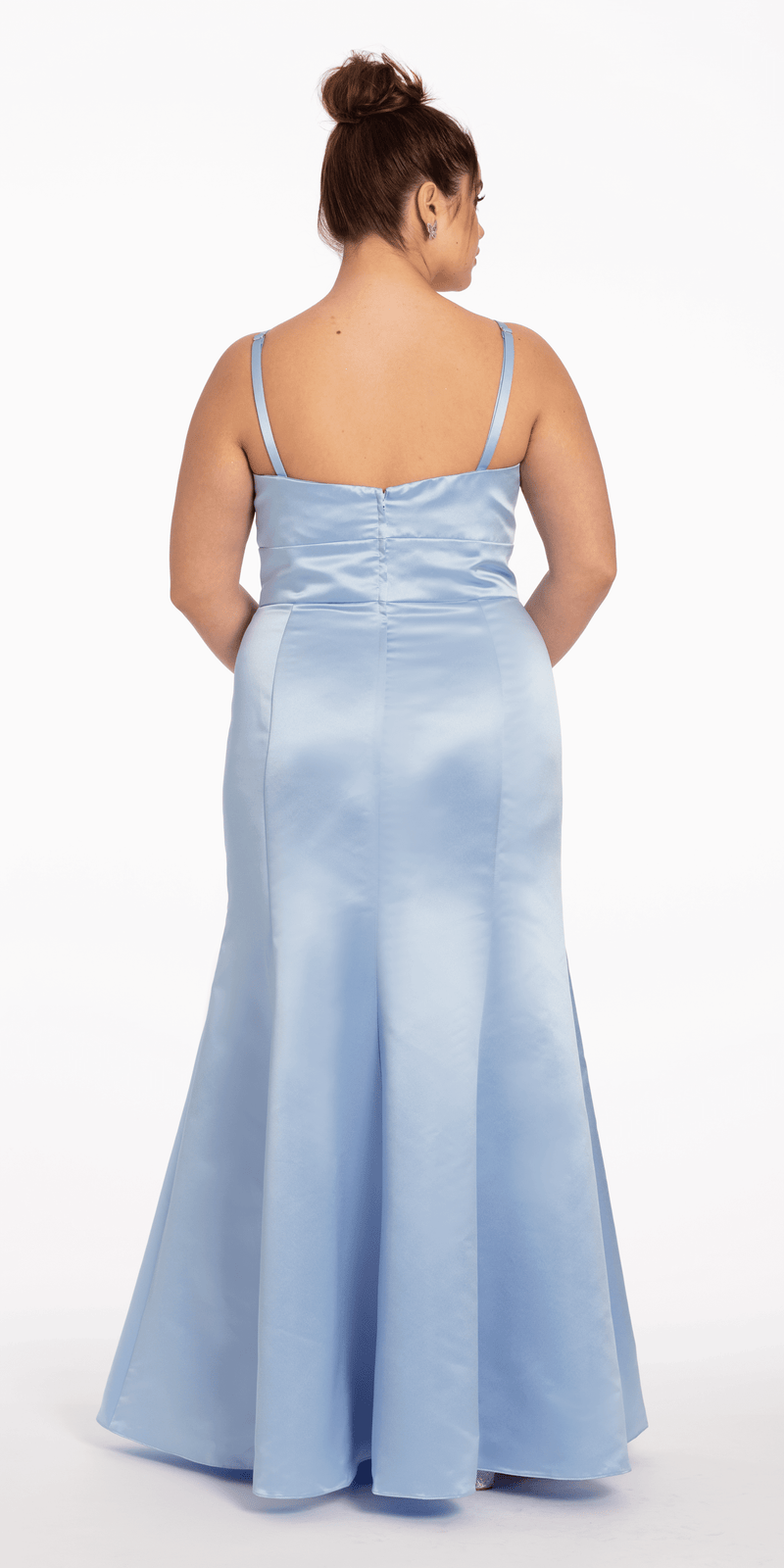 Satin Mermaid Sweetheart Dress - Missy Missy / 14 / light-blue Satin Mermaid Sweetheart Dress - Missy Missy / 14 / light-blue