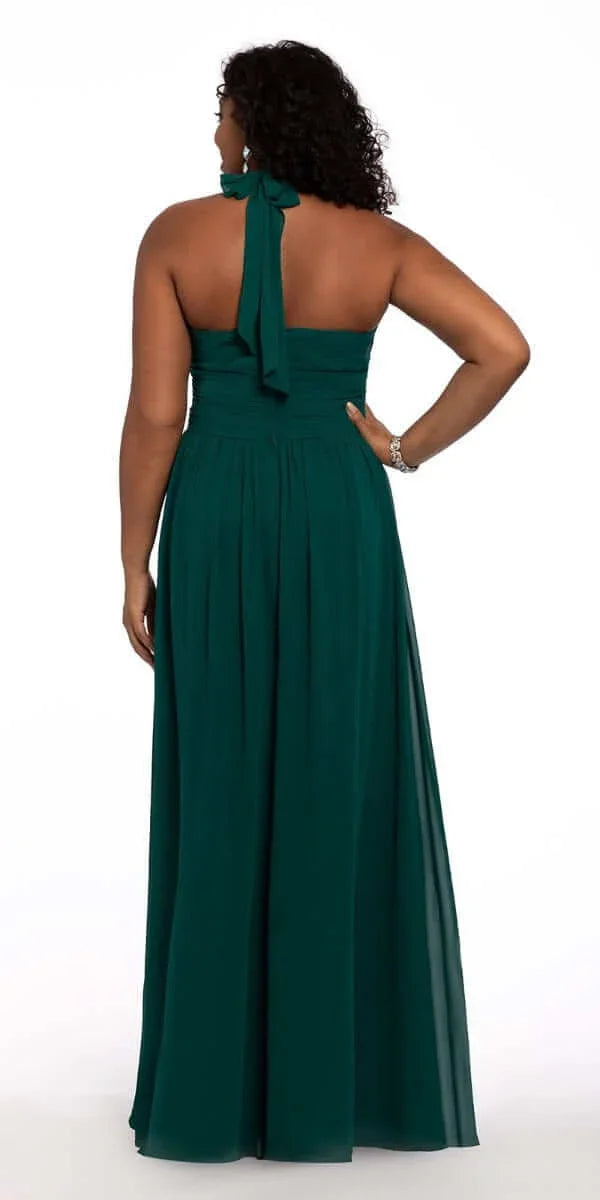 Tie Neck Halter Dress