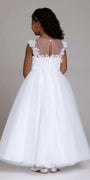 white/size/5/missy/Camille La Vie/3D Flower Illusion Back Dress/back