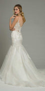 Beaded Embroidered Sweetheart Mermaid Dress - missy / 2 / White Beaded Embroidered Sweetheart Mermaid Dress - missy / 2 / White