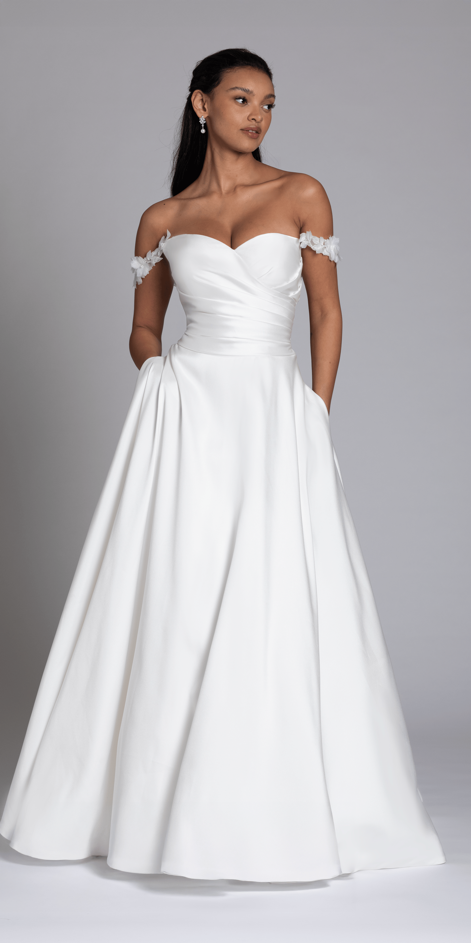 formal black wedding guest dresses Dressystars Women Dress Strapless Ruffled Long Chiffon Dress With Slit elegant bridesmaid dress Gothic Alt Y2K Purple Color:Romance Straps Sleeves