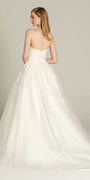 Embellished Embroidered Strapless Tulle Ballgown Image 5