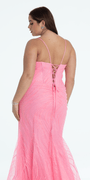 Glitter Glow in the Dark Swirl Sweetheart Corset Mermaid Dress with Godets Image 8