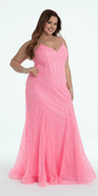 Glitter Glow in the Dark Swirl Sweetheart Corset Mermaid Dress with Godets Image 7