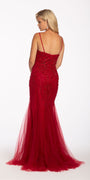 Scroll Beaded Sweetheart Dress with Mesh Godets Image 2