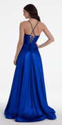 Twist Bodice Satin Corset Ballgown Image 9