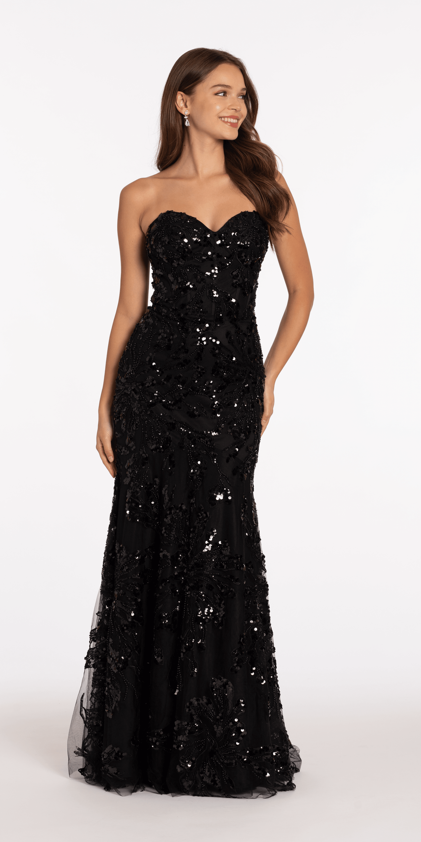 strapless sweetheart sequin dress Blush Pink Sequin Ball Gown with Strapless Sweetheart Neckline Pink Sequin Dress with Tulle Plus Size Size 18W / Pink