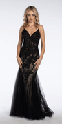 Two Tone Sweetheart Beaded Lace Mermaid Dress with Godets Image 9