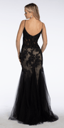 Two Tone Sweetheart Beaded Lace Mermaid Dress with Godets Image 6
