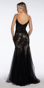 Two Tone Sweetheart Beaded Lace Mermaid Dress with Godets Image 11