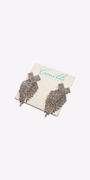 X Rhinestone Graduated Earrings Image 3